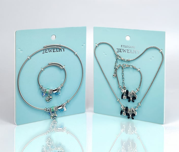 Charm Necklace and Bracelet Set