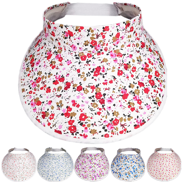Adjustable Flower Pattern Visor Hat