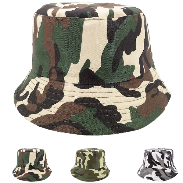 Kid's Unisex CAMOUFLAGE Colors Summer Bucket Hat