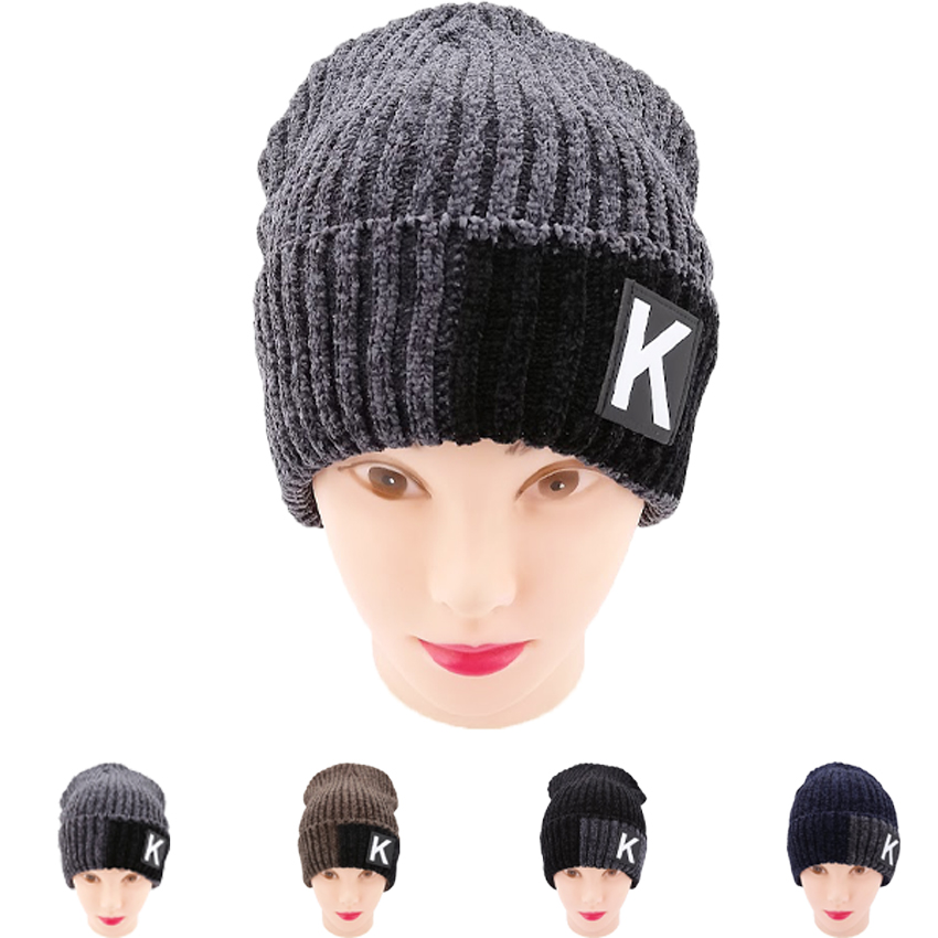 Striped Knitting Winter HATs for Women