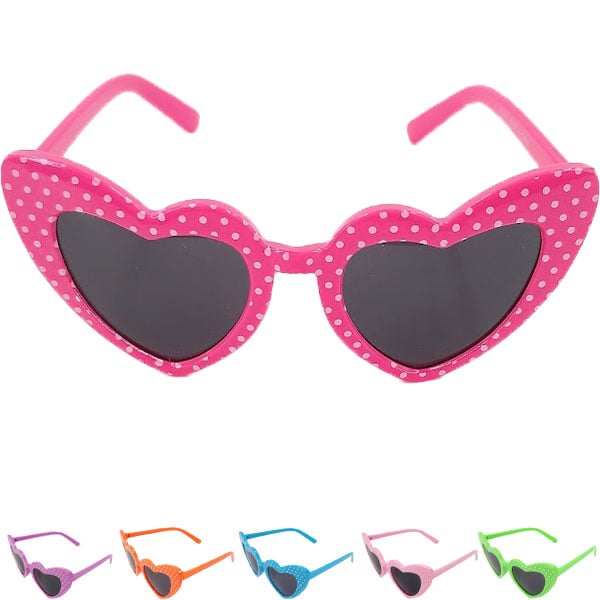 Heart-Shaped Baby SUNGLASSES - Mix Colors