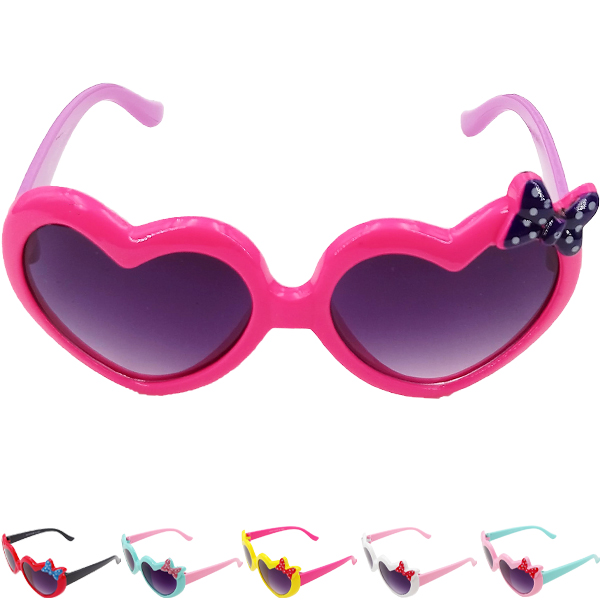 Kid Sunglasses Mix Colors Heart Pattern