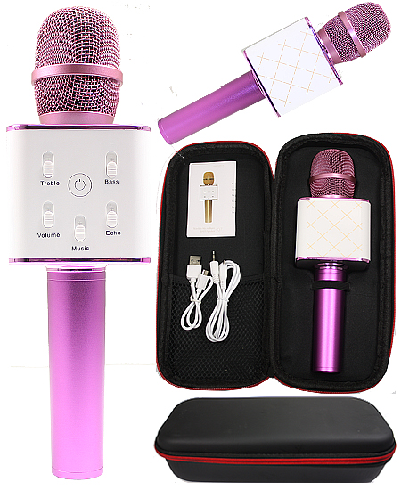 Phone Accessory Karaoke Microphone Neon Pink
