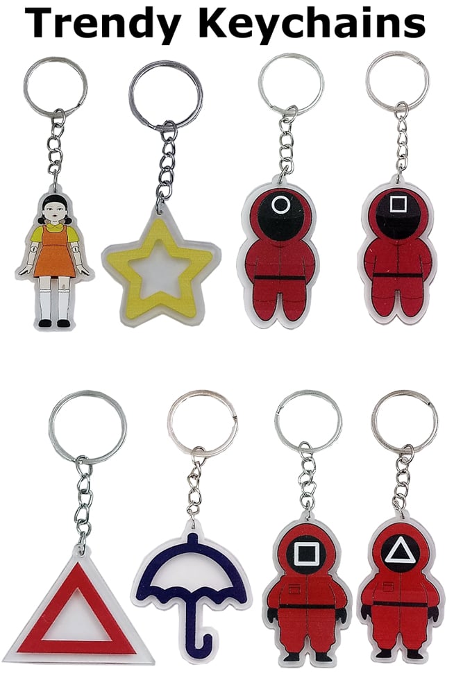 Carnival Prize Keychains - Trendy Characters