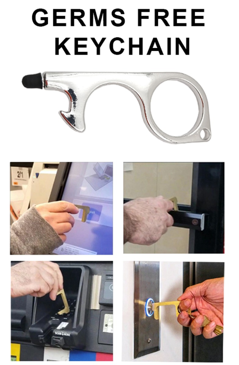 Silver Color KEYCHAIN for Virus Protection
