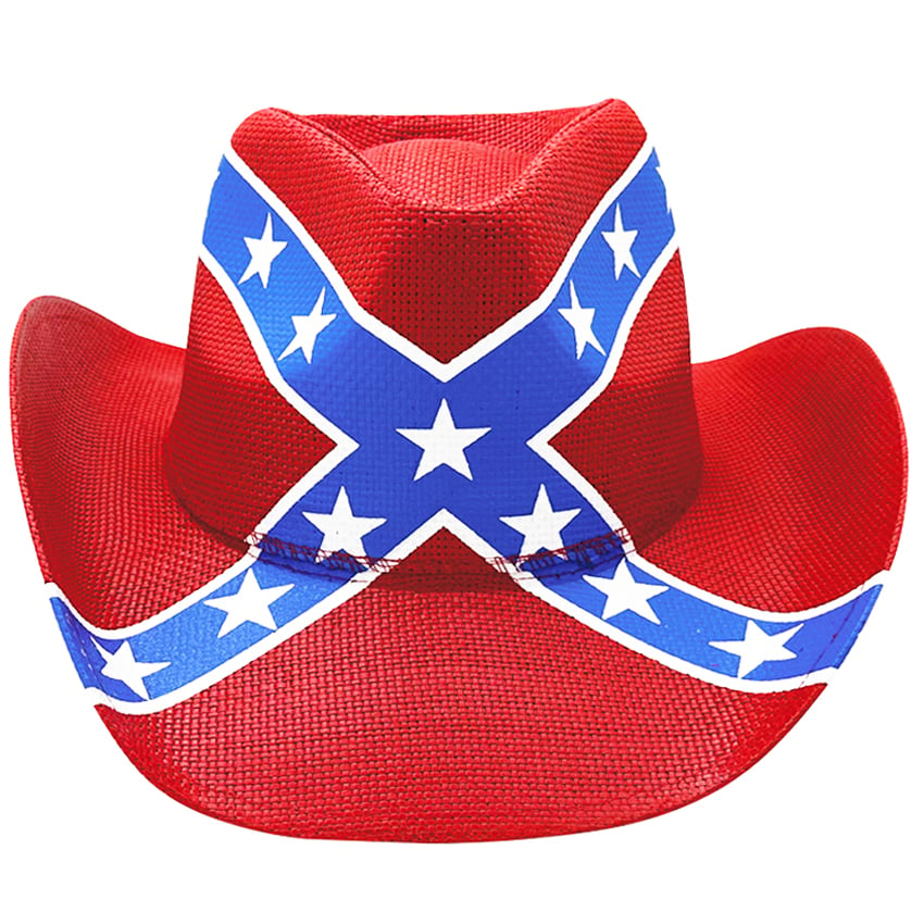 High Quality Rebel FLAG Cowboy Hat