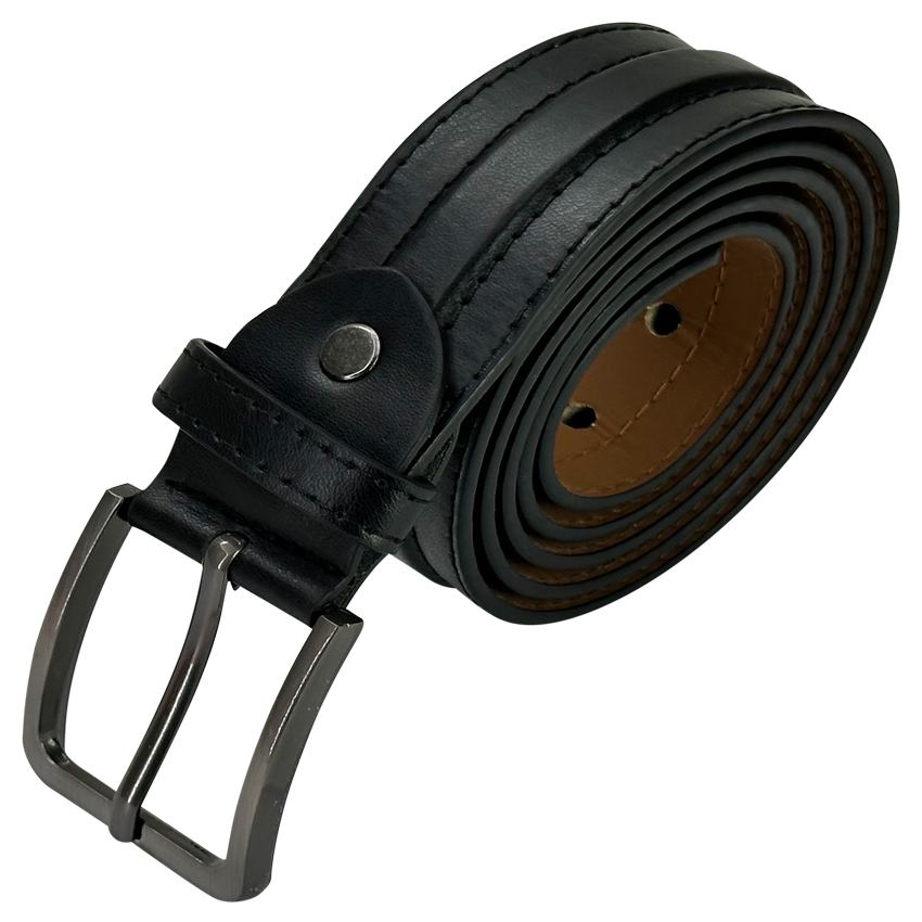 Leather Belt for Men Mid-rise Design Black Mixed sizes