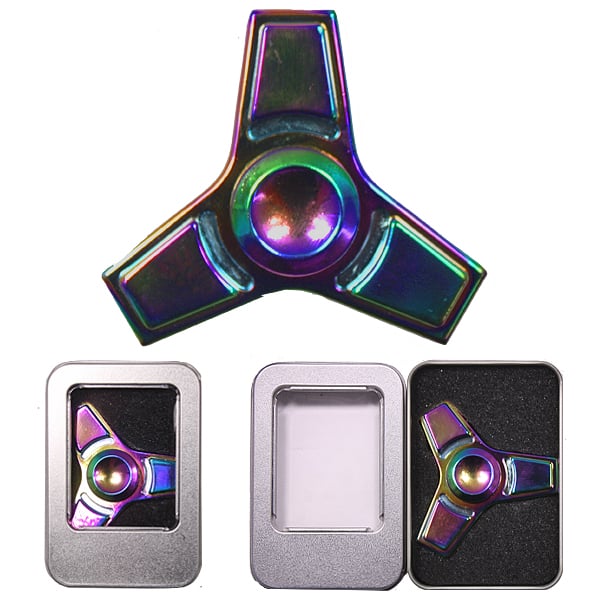 VINTAGE Metal Spinners with Space Color 