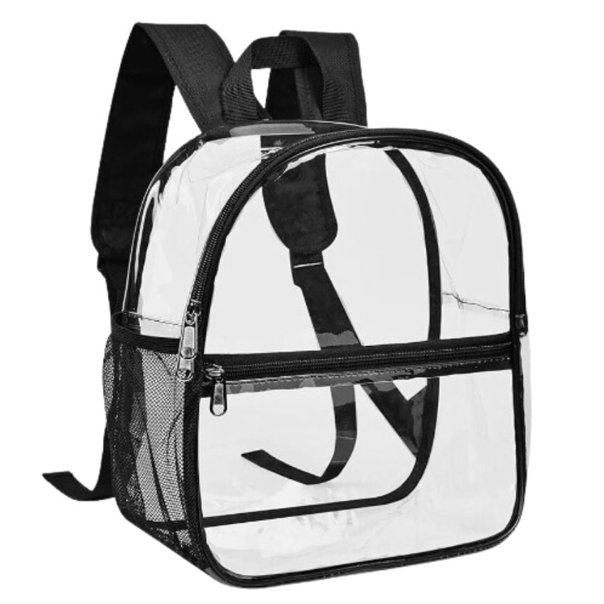 Clear BACKPACK - Transparent Bags with Stadium Approved Size