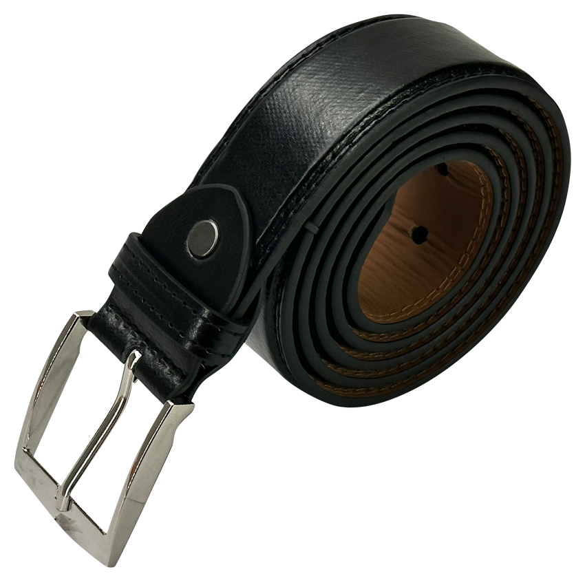 Men's LEATHER Belt Classic Jet Black Mixed sizes