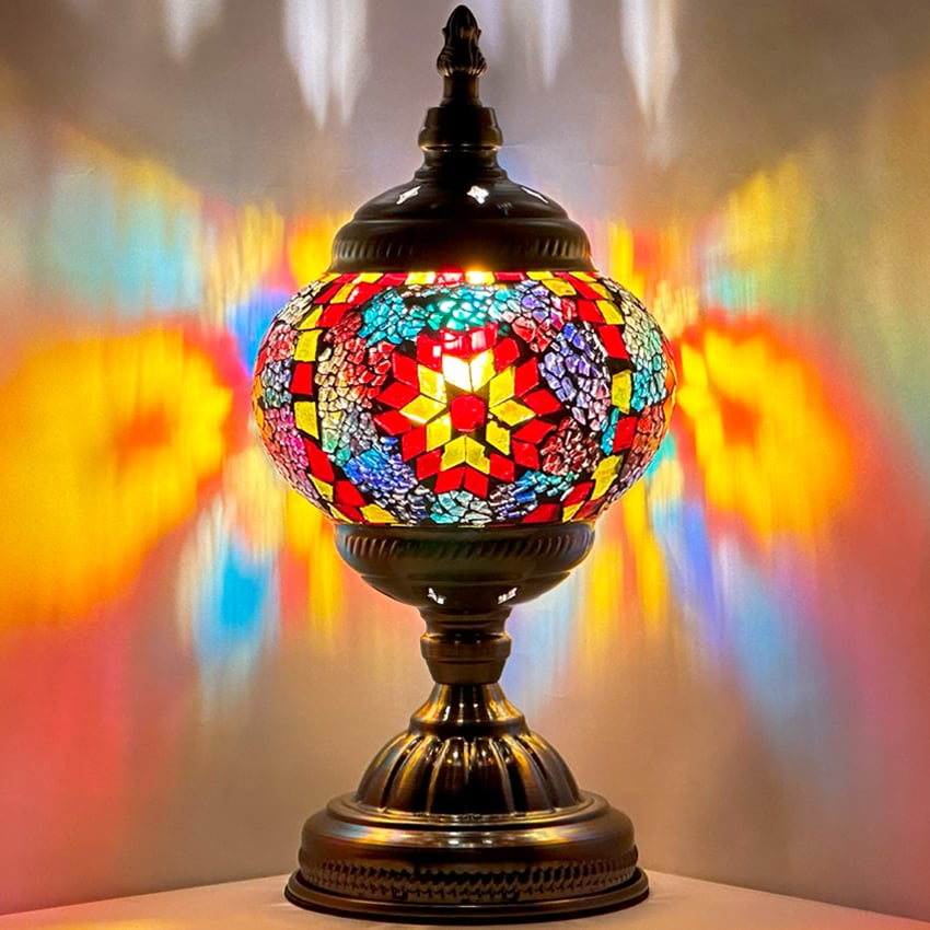 Sunset Rainbow Tiffany Mosaic LAMP - Without Bulb
