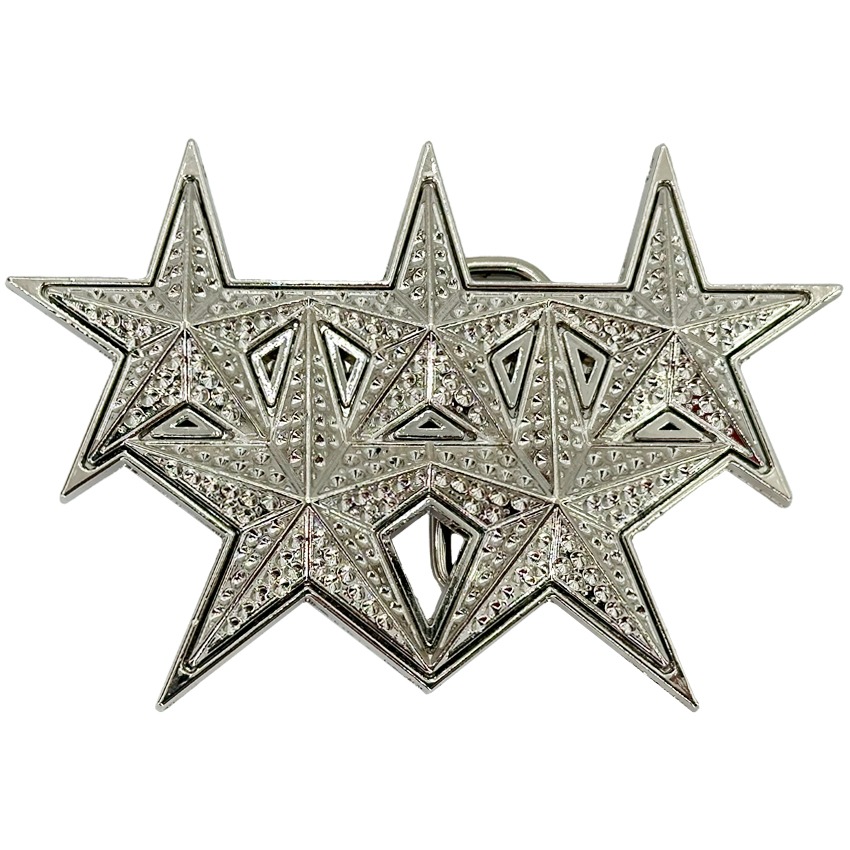 5-Star Rockstar Silver BELT BUCKLES