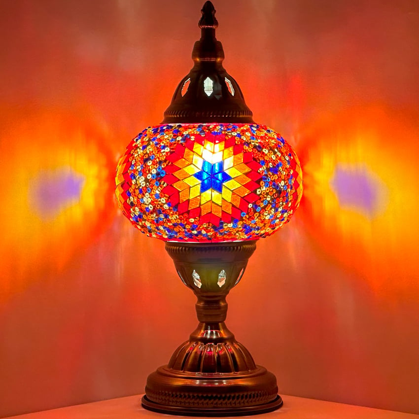 Desert Flower Mosaic Turkish LAMPs- Without Bulb
