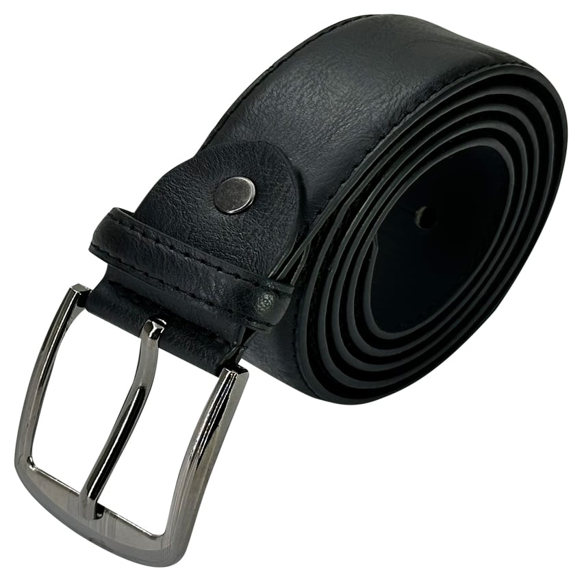 Men's LEATHER Belt Classic Black color Mixed sizes