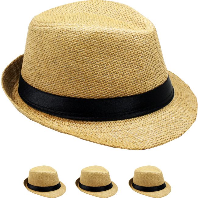 Casual Black Banded Trilby Fedora HAT