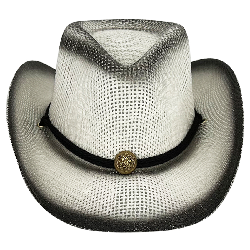 Black Shade Kid WESTERN Cowboy Hat in Paper Straw