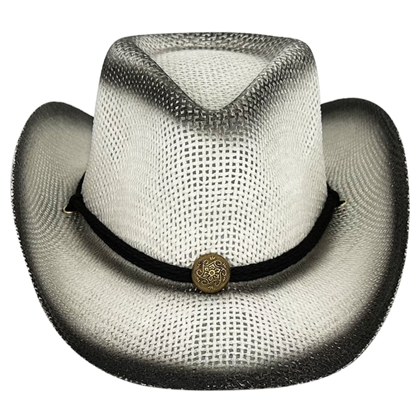 Black Shade Kid Western COWBOY HAT in Paper Straw