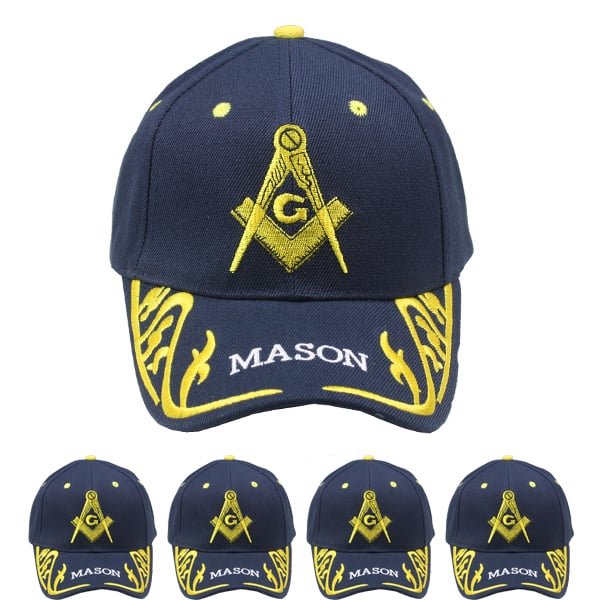 Freemason Mason Lodge Symbol Adjustable Baseball Cap