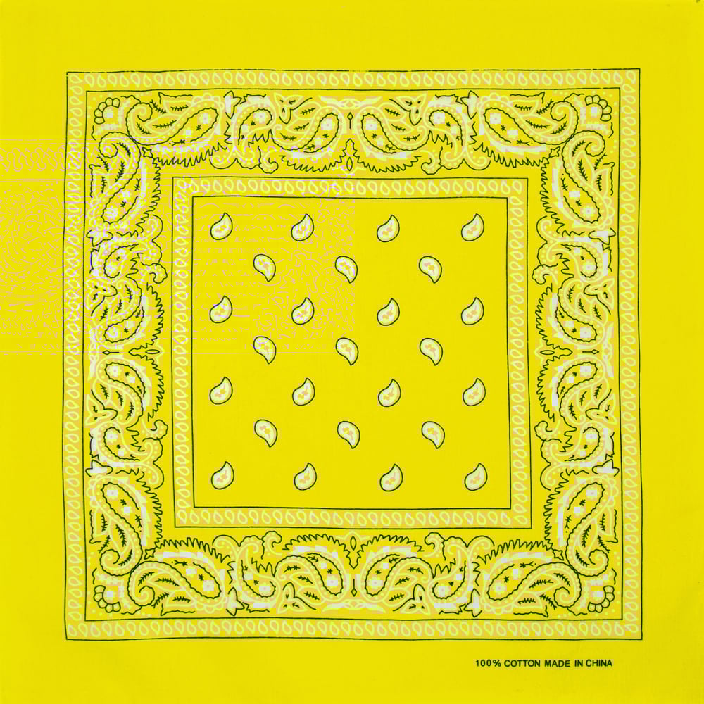 Yellow GOLD Paisley Bandanas
