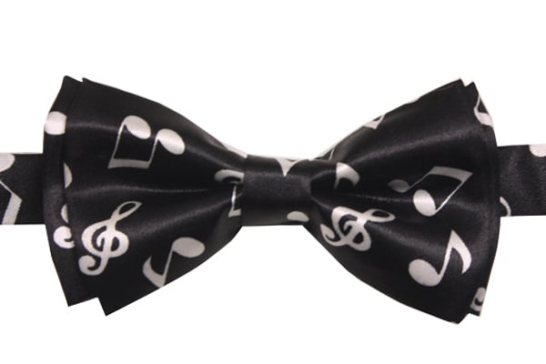 Music Notes DESIGNS on Black Bowties for Children