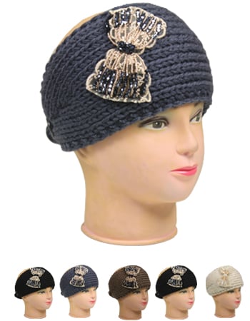 Winter Headbands with Crystals for WOMEN