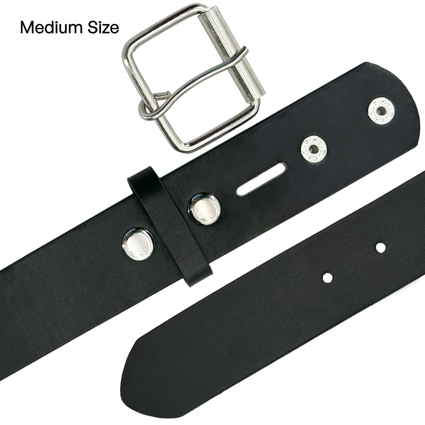 Black BUCKLE BELTs for Adults - Medium size