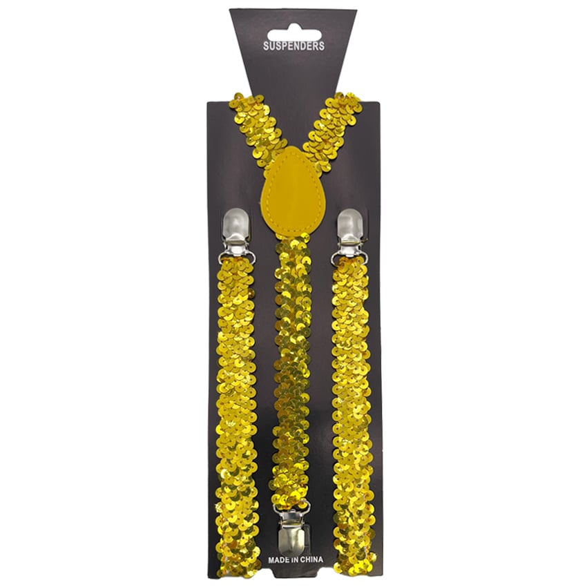 SEQUIN Yellow Suspender
