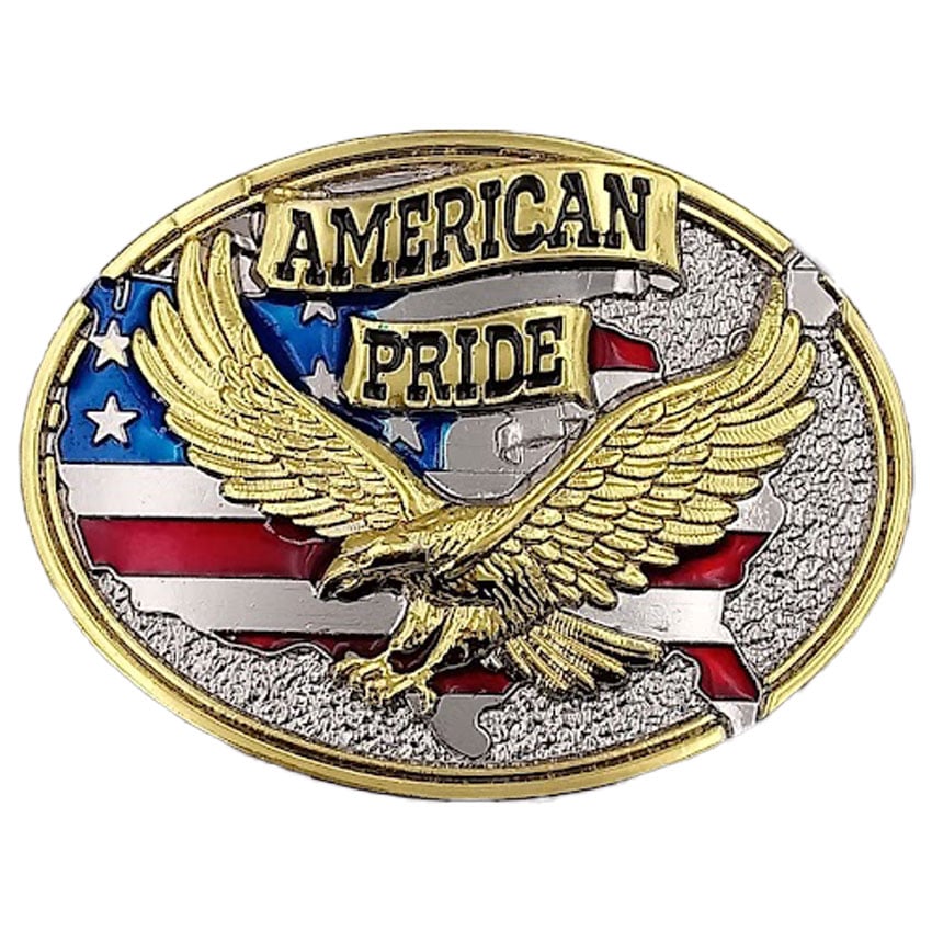 USA Flag Eagle BELT BUCKLE