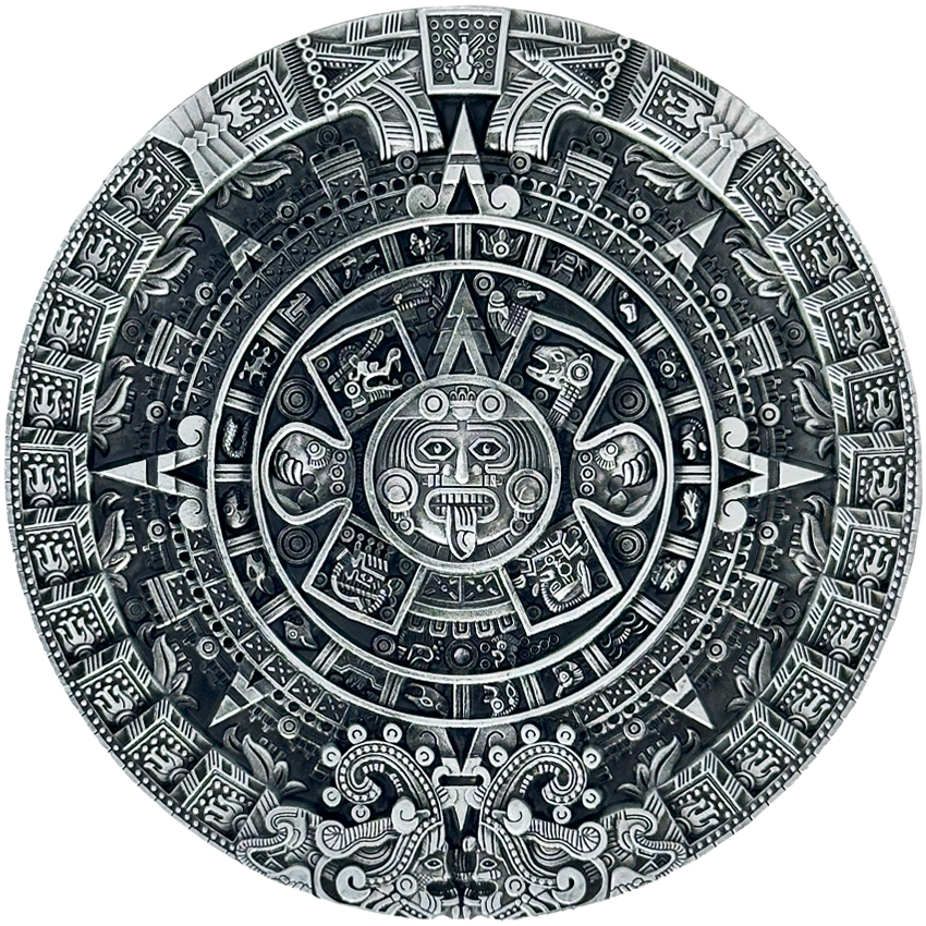 Aztec CALENDAR Belt Buckle