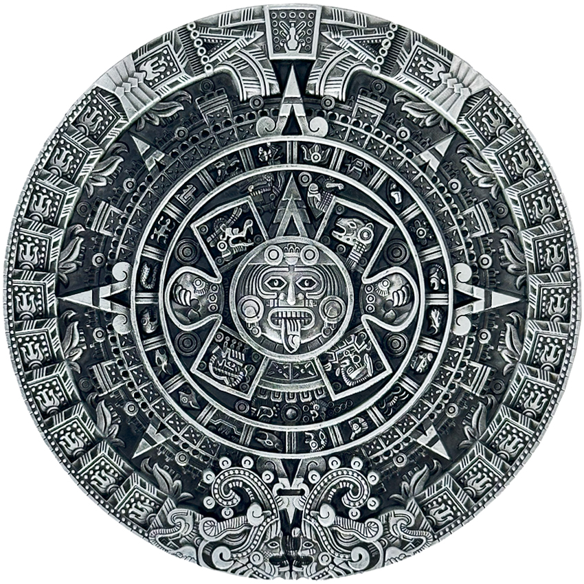 Aztec Calendar Belt Buckle