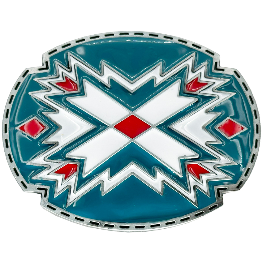 Aztec Themed BELT Buckle