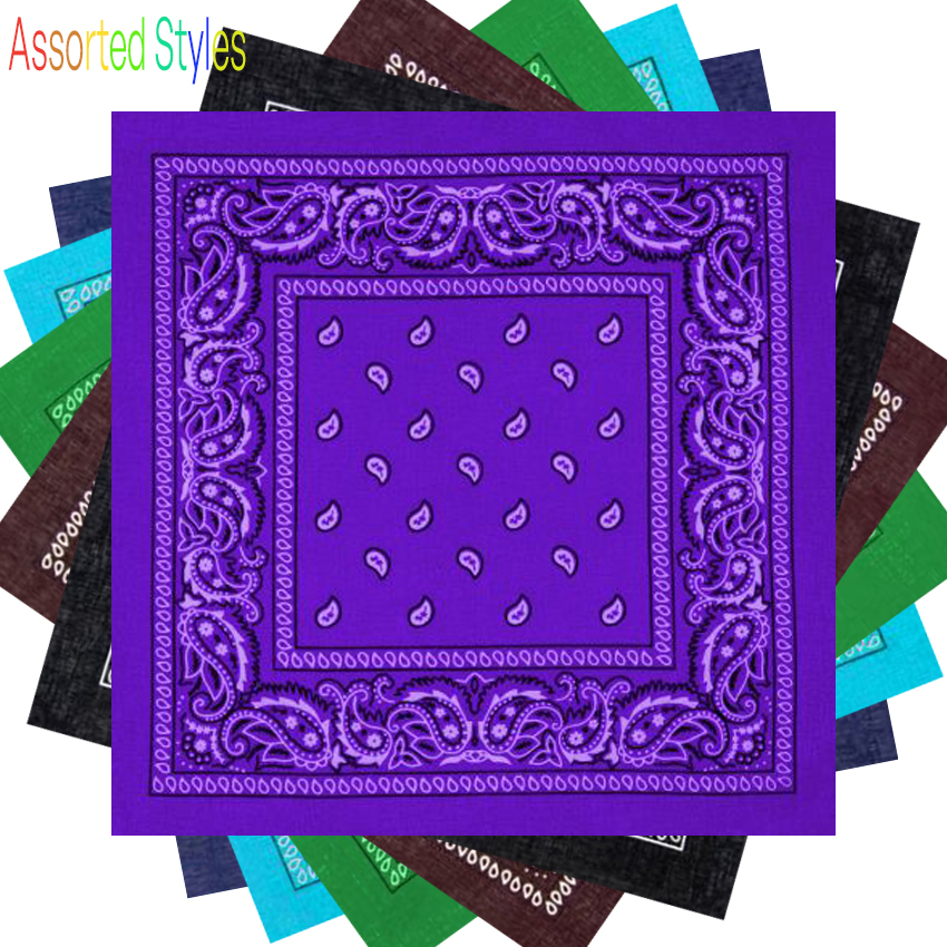 BANDANA Set with Paisley Pattern - Polyester | 180 pieces