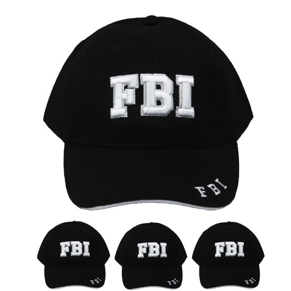 FBI Embroidered Black BASEBALL CAP