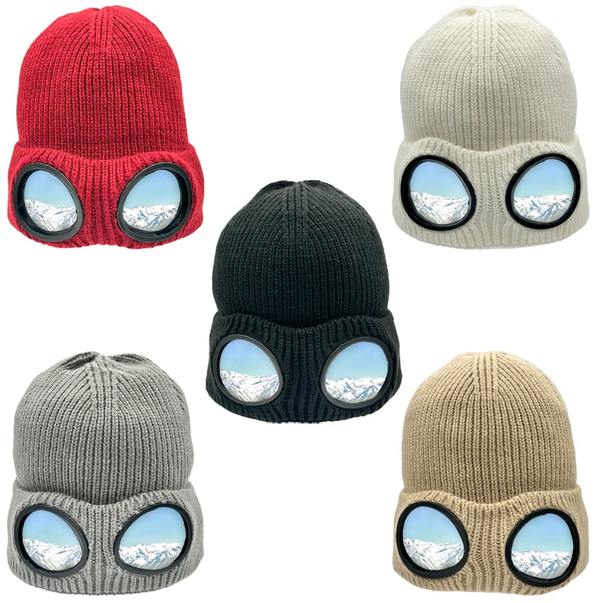 Beanies with Goggles - Mixed Colors