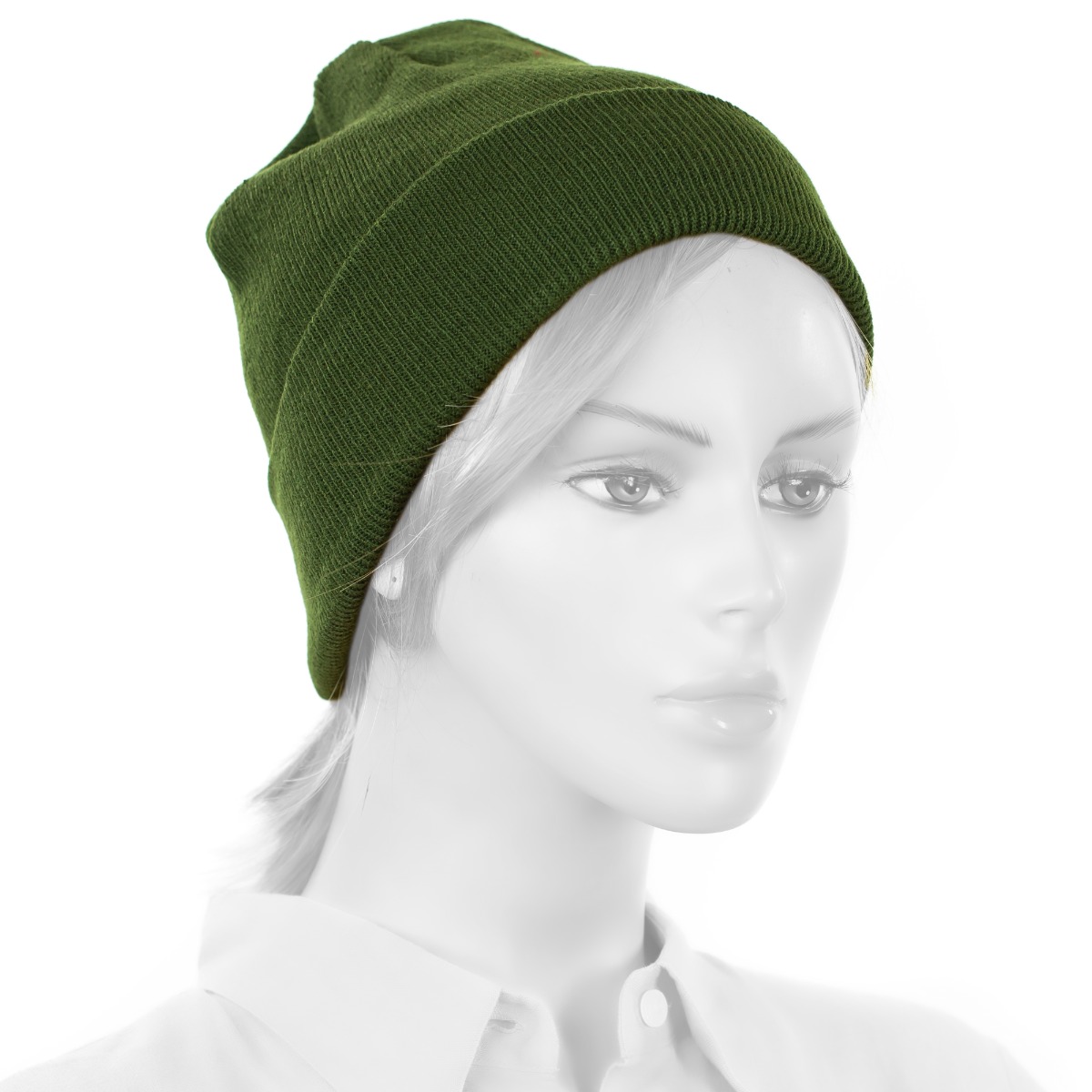 Unisex Plain Dark Green Beanie HAT