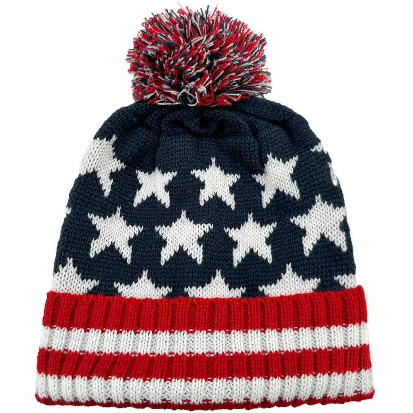 WINTER HATS with American Flag Design