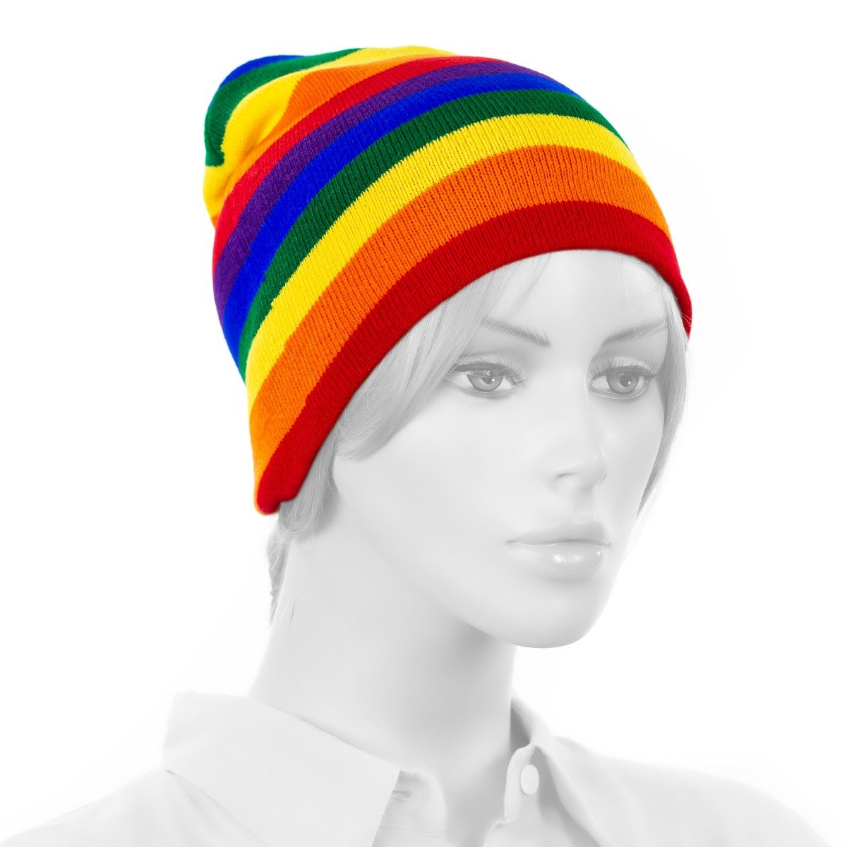 Rainbow Pattern BEANIE Hat