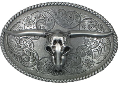 WESTERN Style Longhorn Belt Buckle