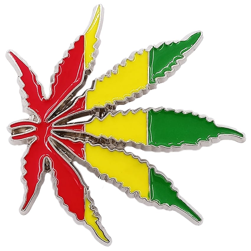 Big Leaf Jamaica Flag Marijuana BELT BUCKLE