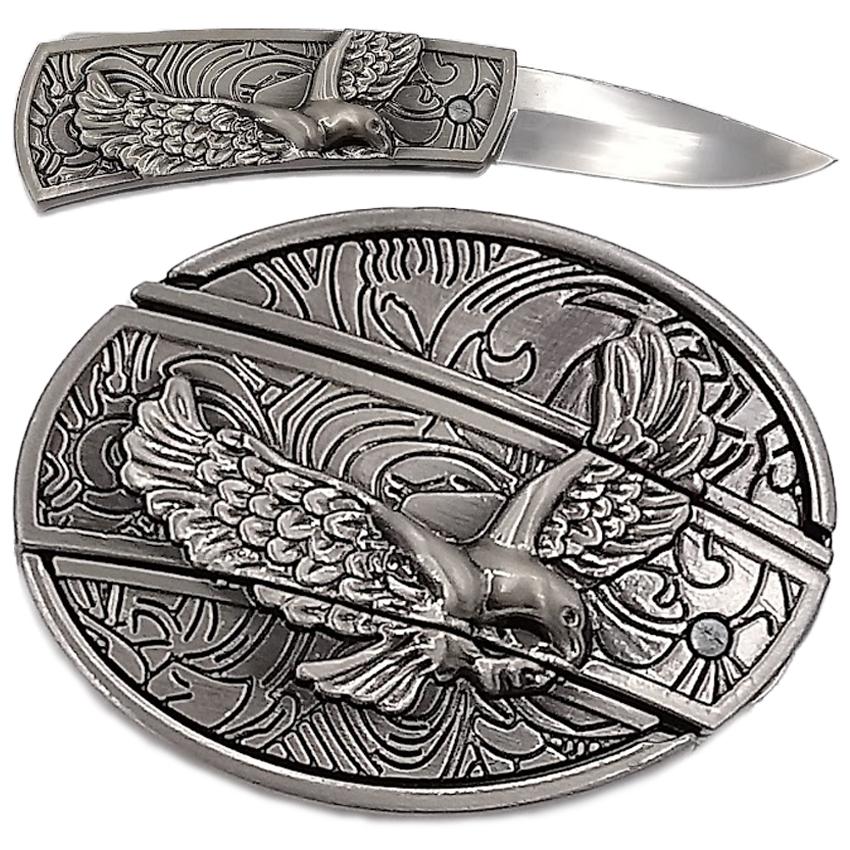 Bird Design Knife Belt Buckle