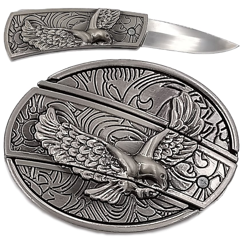 Bird Design Knife BELT Buckle