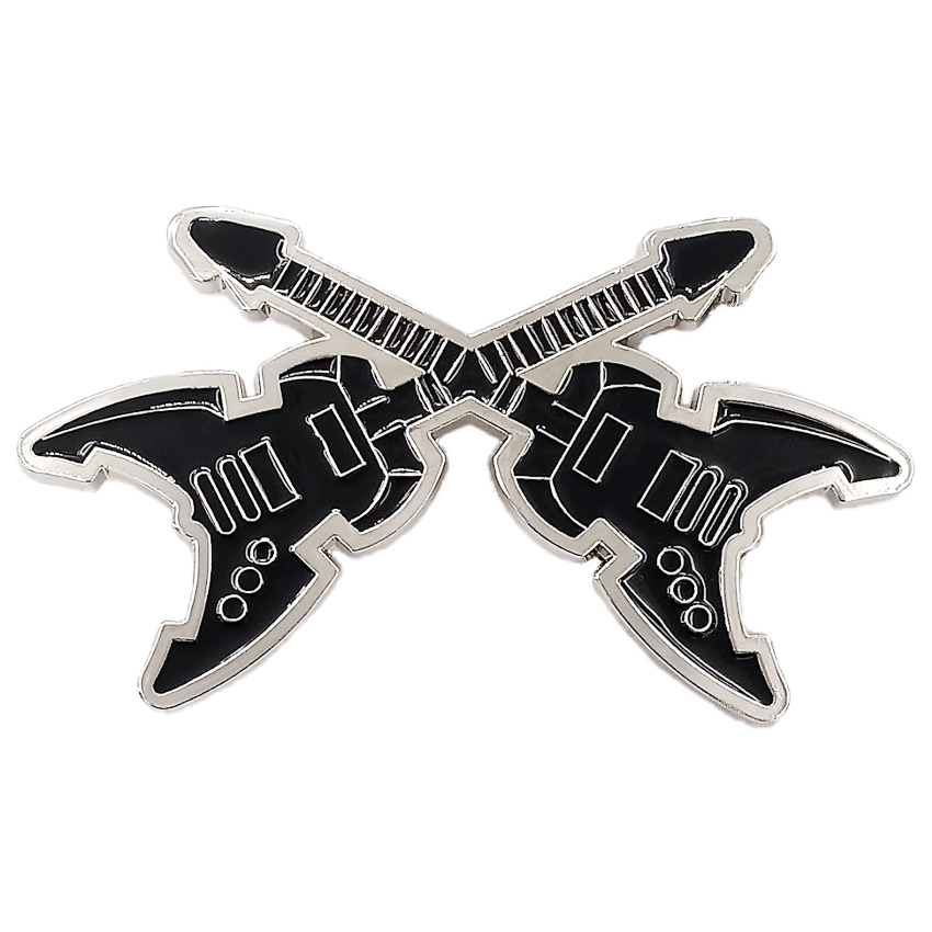 Black Guitar Buckle