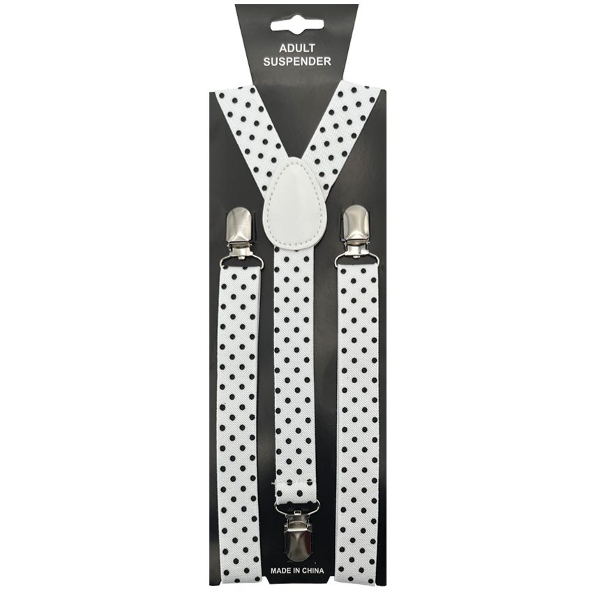 Black Dots on White SUSPENDER