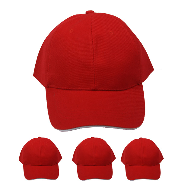 Plain Red BASEBALL Cap