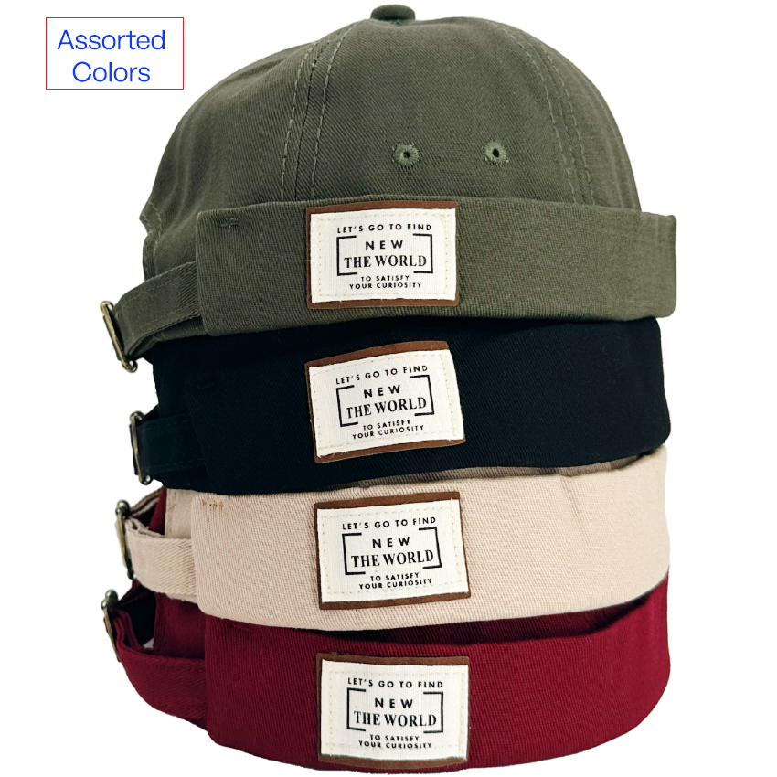 Docker Hats with the NEW World Logo - Assorted Colors
