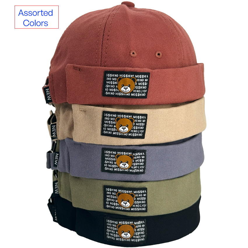 Docker HATS with the Happy Bear Logo - Assorted Colors