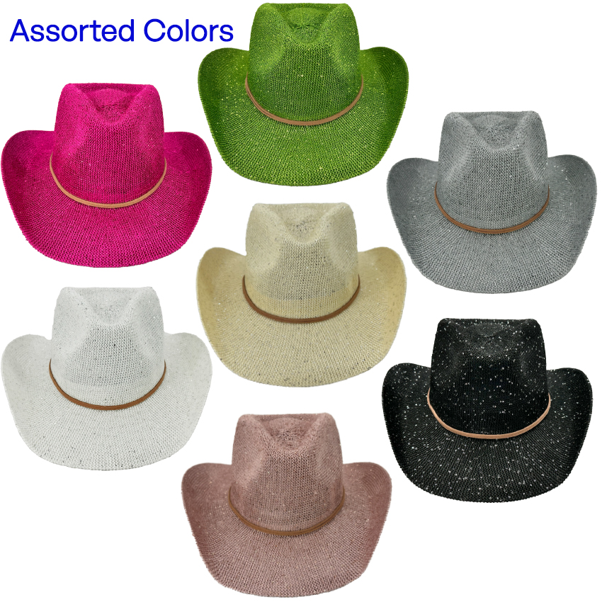 Sparkly Sequin COWBOY HATS - Party COWBOY HATS | Assorted Colors