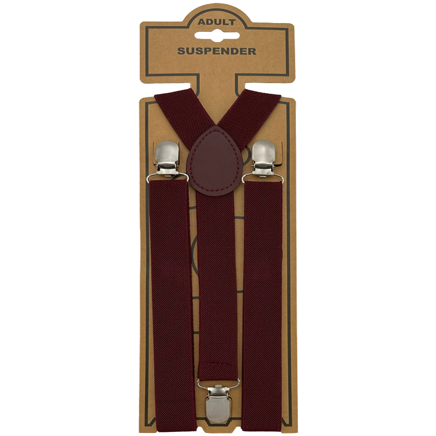 Burgundy  Men SUSPENDER