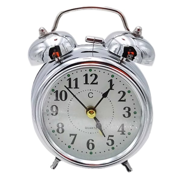 Metal Table CLOCK Silver