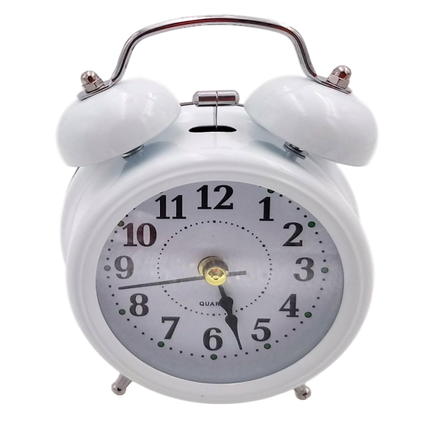 White Vintage Table Alarm CLOCKs